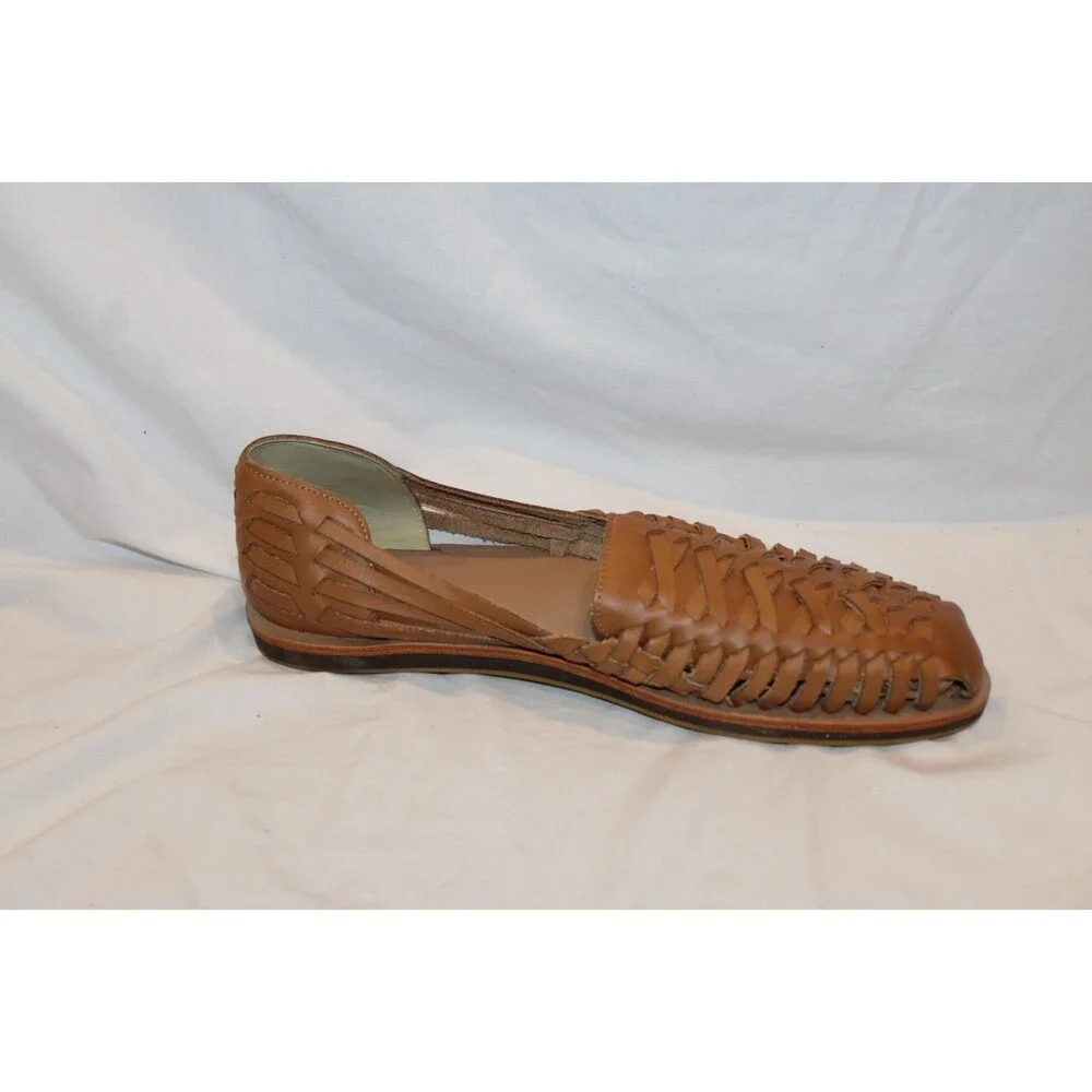 Nisolo Leather Sandal Huarache Men's ALMOND BROWN NWOB SZ 12 MSRP $150
